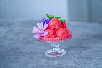 Erdbeer-Sorbet aus 3 Zutaten selber machen 🍓 zuckerfrei, vegan & in 5 Minuten