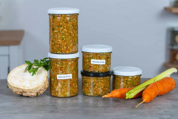 Gemüsebrühe selber machen – einfache Gemüsebrühe-Paste auf Vorrat