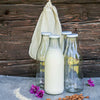 Pflanzenmilch Starter-Set – 4 Glasflaschen 1 l & Nussmilchbeutel