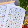 Gemüse Saison Kalender A4 und A3 PDF