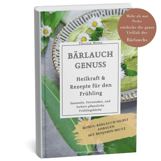 Bärlauch E-Book mit Rezepten, Heilkraft und Frühlingsküche – vegane Bärlauchgerichte und Wildkräuterwissen.