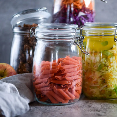 Vorratsglas mit Drahtbügelverschluss – 1L Glas für Vorrat & Fermentation